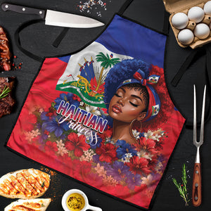 Haitian Princess Apron Cultural Pride Floral Art