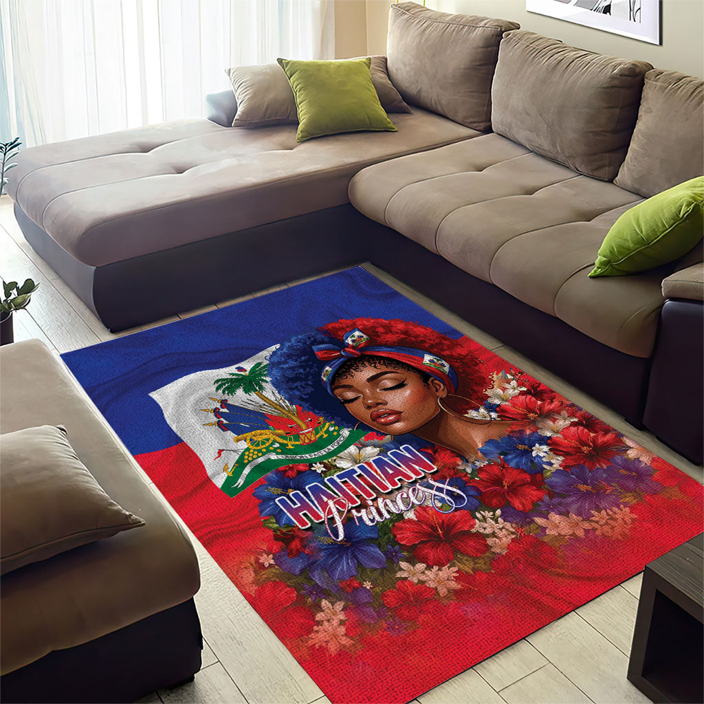 Haitian Princess Area Rug Cultural Pride Floral Art