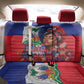 Haitian Princess Back Car Seat Cover Cultural Pride Floral Art