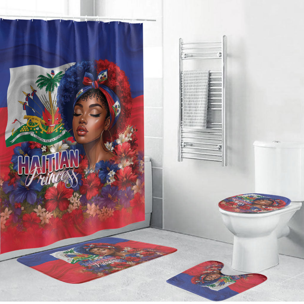 Haitian Princess Bathroom Set Cultural Pride Floral Art