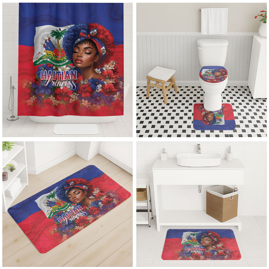 Haitian Princess Bathroom Set Cultural Pride Floral Art