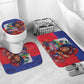 Haitian Princess Bathroom Set Cultural Pride Floral Art