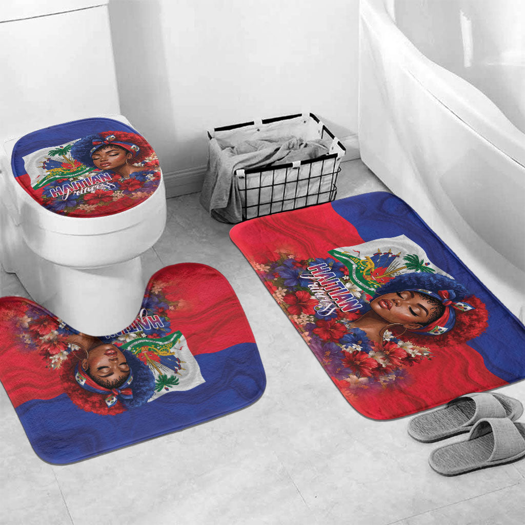 Haitian Princess Bathroom Set Cultural Pride Floral Art