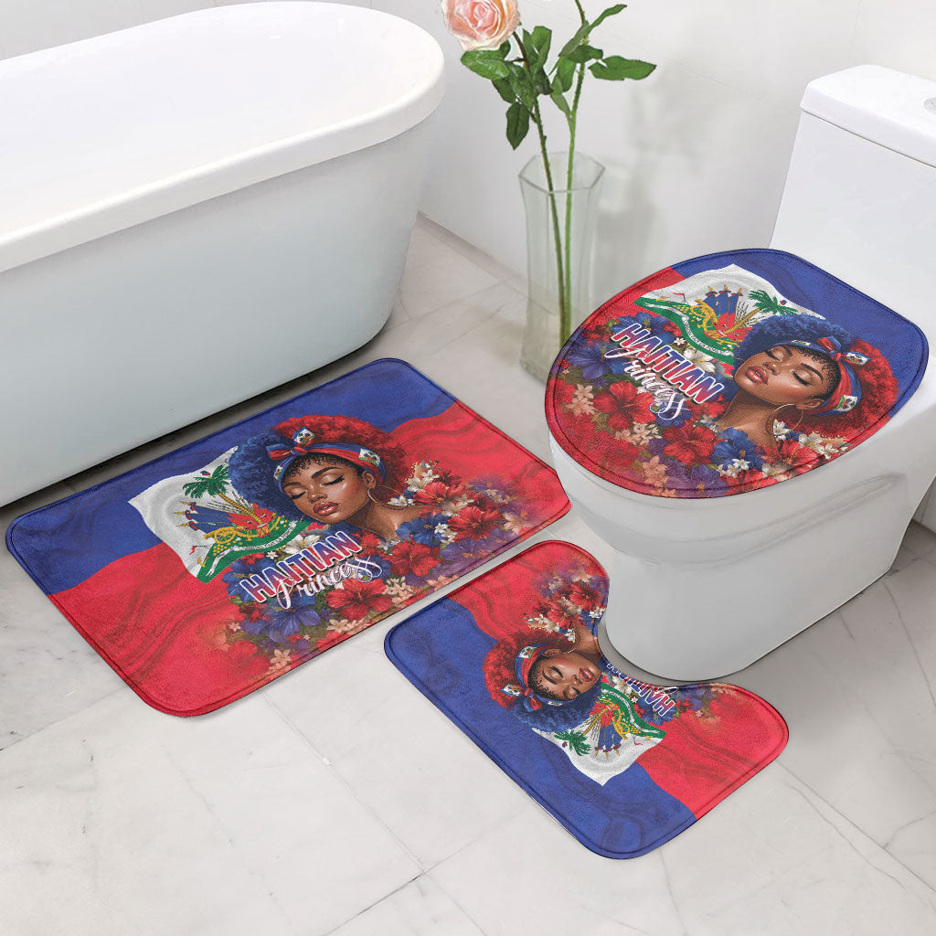Haitian Princess Bathroom Set Cultural Pride Floral Art