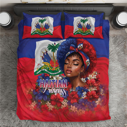 Haitian Princess Bedding Set Cultural Pride Floral Art