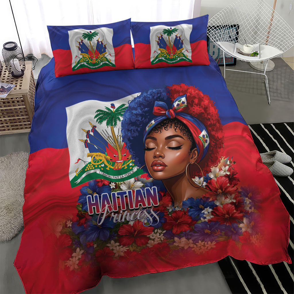Haitian Princess Bedding Set Cultural Pride Floral Art