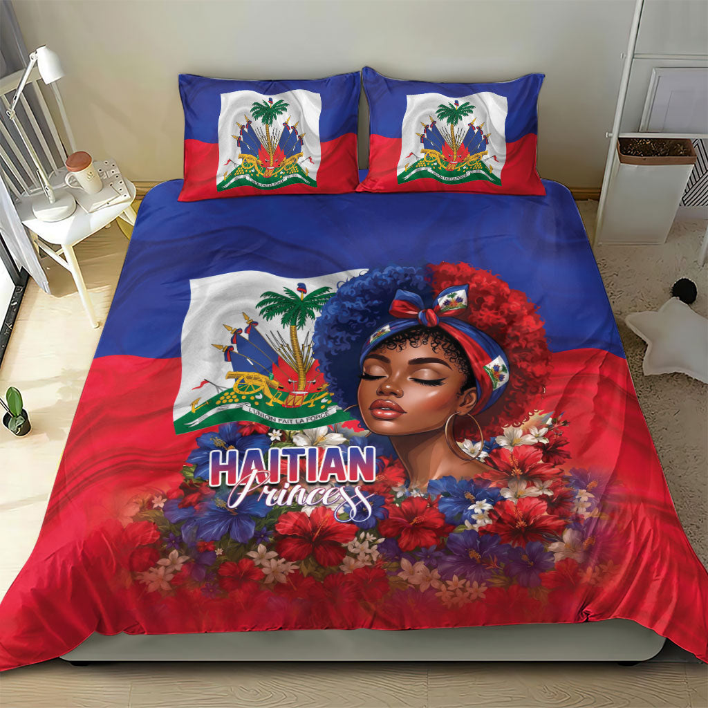 Haitian Princess Bedding Set Cultural Pride Floral Art