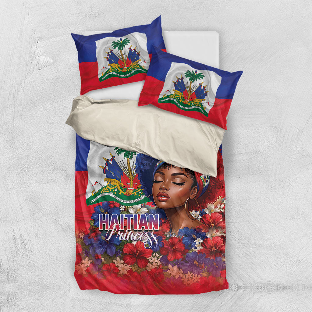 Haitian Princess Bedding Set Cultural Pride Floral Art