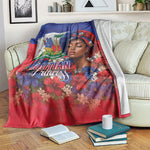 Haitian Princess Blanket Cultural Pride Floral Art
