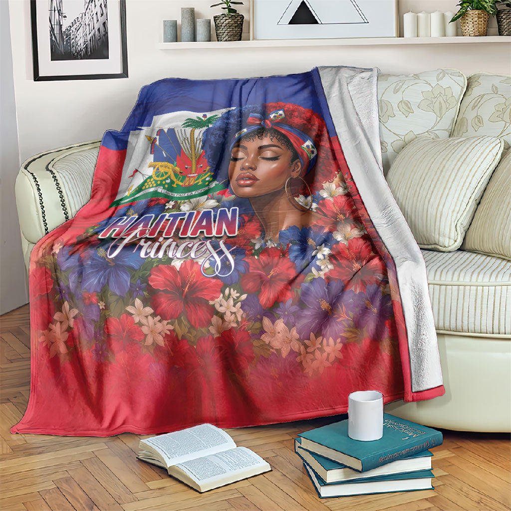 Haitian Princess Blanket Cultural Pride Floral Art