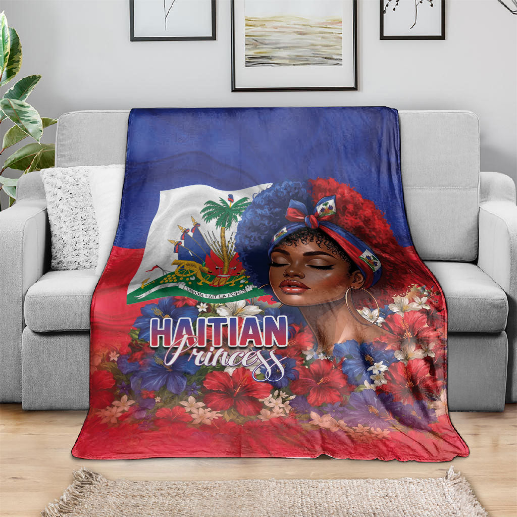 Haitian Princess Blanket Cultural Pride Floral Art