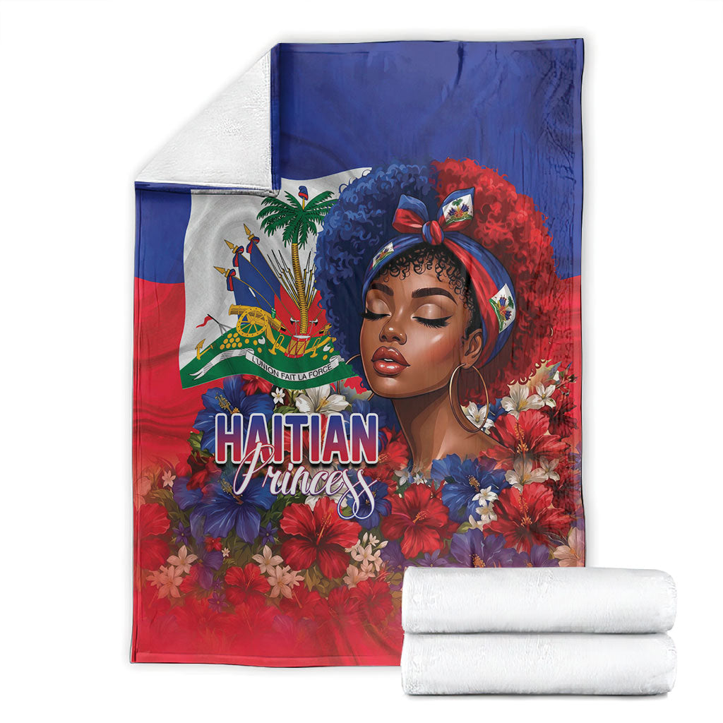 Haitian Princess Blanket Cultural Pride Floral Art