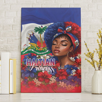 Haitian Princess Canvas Wall Art Cultural Pride Floral Art