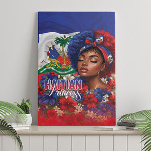Haitian Princess Canvas Wall Art Cultural Pride Floral Art