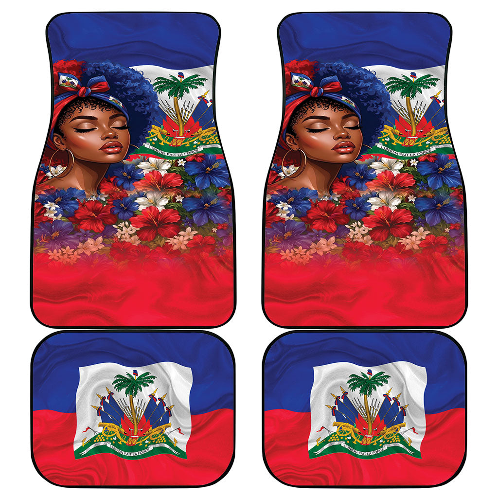Haitian Princess Car Mats Cultural Pride Floral Art