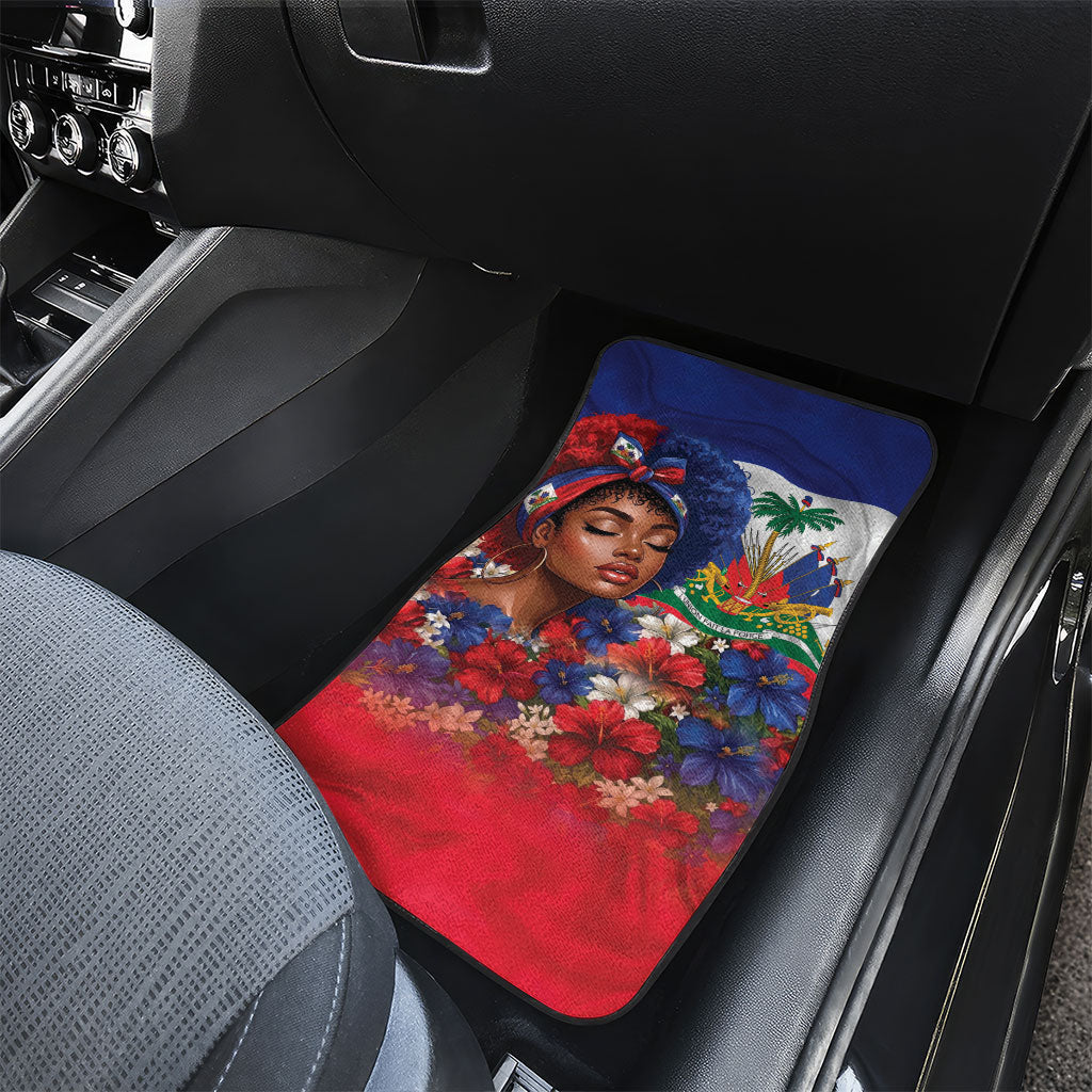 Haitian Princess Car Mats Cultural Pride Floral Art