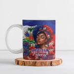 Haitian Princess Ceramic Mug Cultural Pride Floral Art
