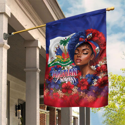 Haitian Princess Garden Flag Cultural Pride Floral Art