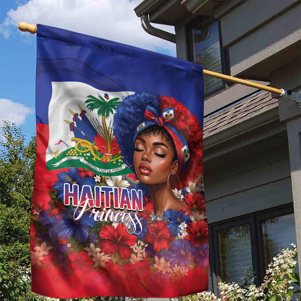 Haitian Princess Garden Flag Cultural Pride Floral Art