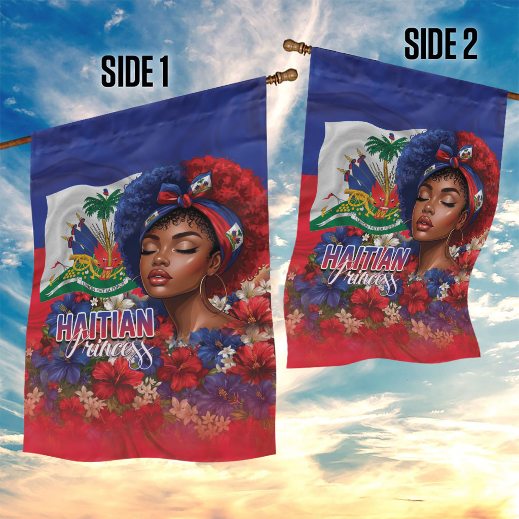 Haitian Princess Garden Flag Cultural Pride Floral Art