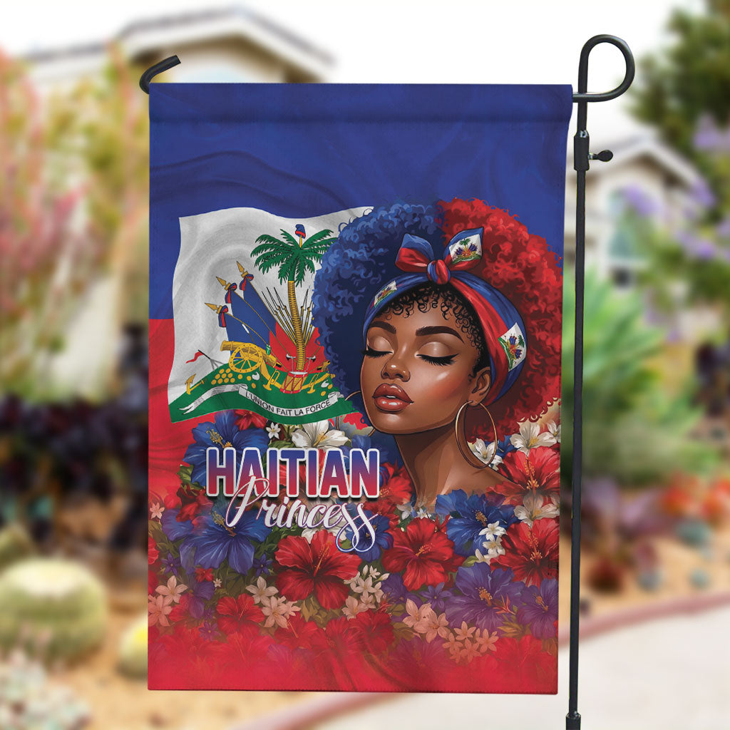 Haitian Princess Garden Flag Cultural Pride Floral Art