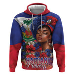 Haitian Princess Hoodie Cultural Pride Floral Art
