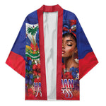 Haitian Princess Kimono Cultural Pride Floral Art