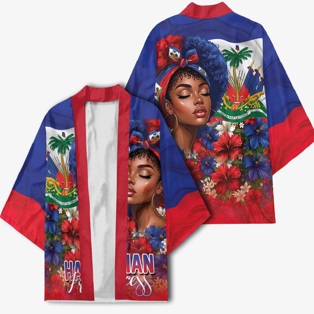 Haitian Princess Kimono Cultural Pride Floral Art