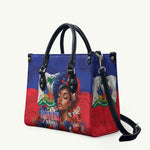Haitian Princess Leather Bag Cultural Pride Floral Art