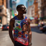 Haitian Princess Men Tank Top Cultural Pride Floral Art