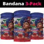 Haitian Princess Neck Gaiter Cultural Pride Floral Art