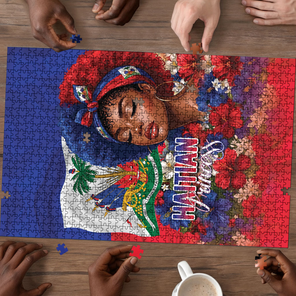 Haitian Princess Puzzle Cultural Pride Floral Art
