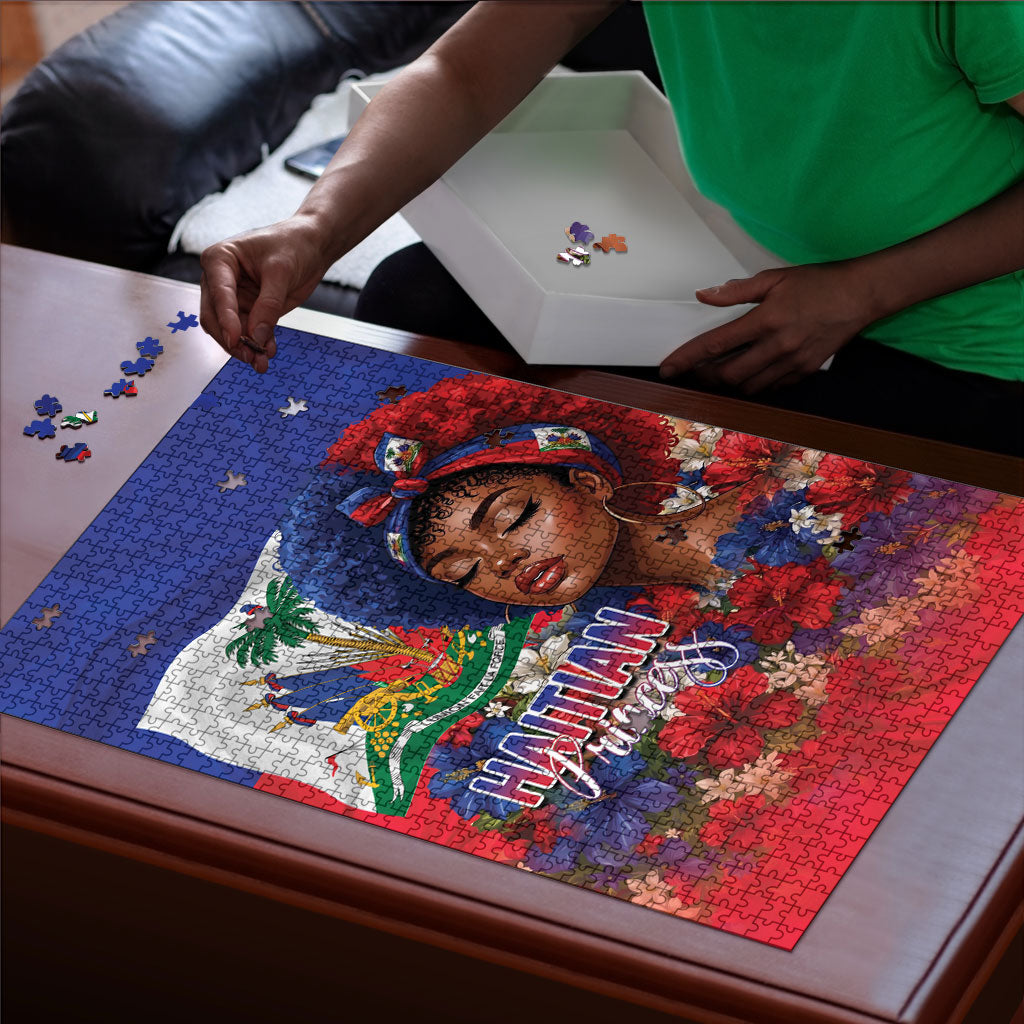 Haitian Princess Puzzle Cultural Pride Floral Art