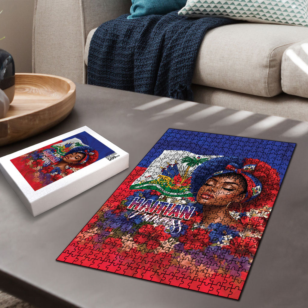 Haitian Princess Puzzle Cultural Pride Floral Art