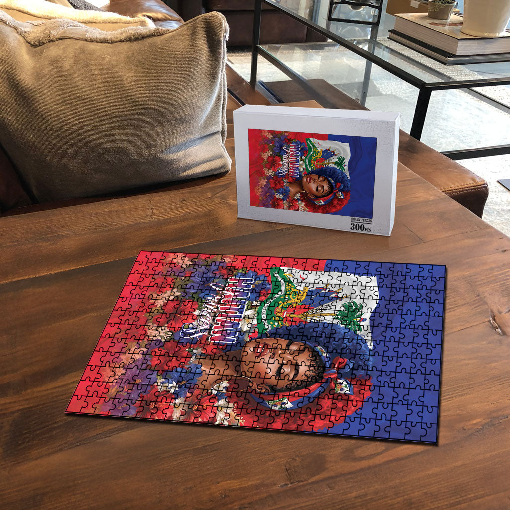 Haitian Princess Puzzle Cultural Pride Floral Art