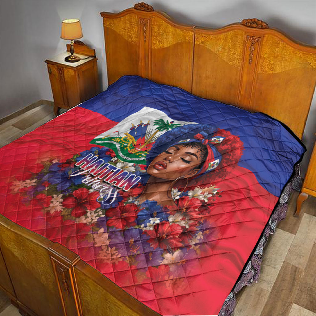 Haitian Princess Quilt Cultural Pride Floral Art