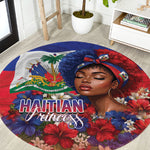 Haitian Princess Round Carpet Cultural Pride Floral Art