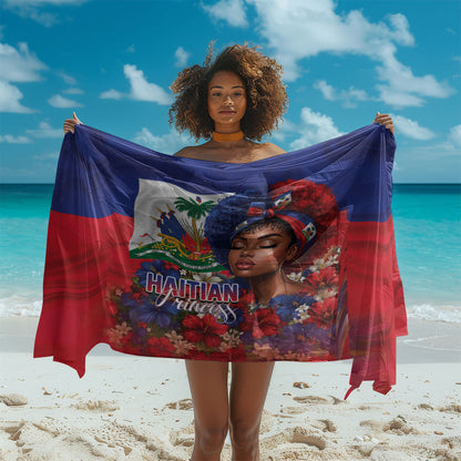 Haitian Princess Sarong Cultural Pride Floral Art