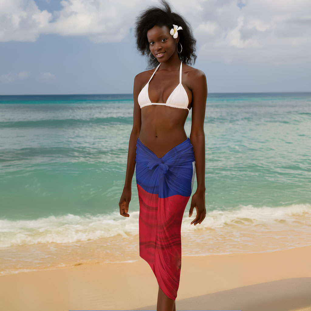 Haitian Princess Sarong Cultural Pride Floral Art