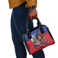 Haitian Princess Shoulder Handbag Cultural Pride Floral Art