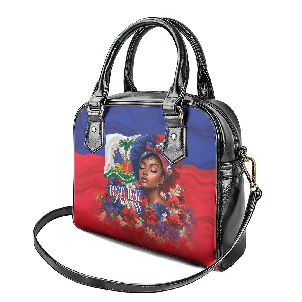 Haitian Princess Shoulder Handbag Cultural Pride Floral Art