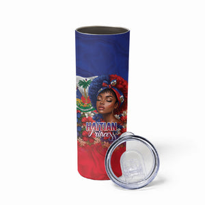 Haitian Princess Skinny Tumbler Cultural Pride Floral Art