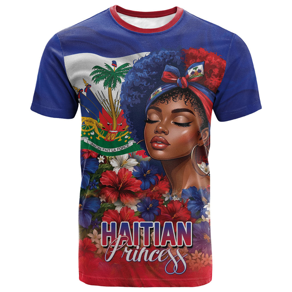 Haitian Princess T shirt Cultural Pride Floral Art