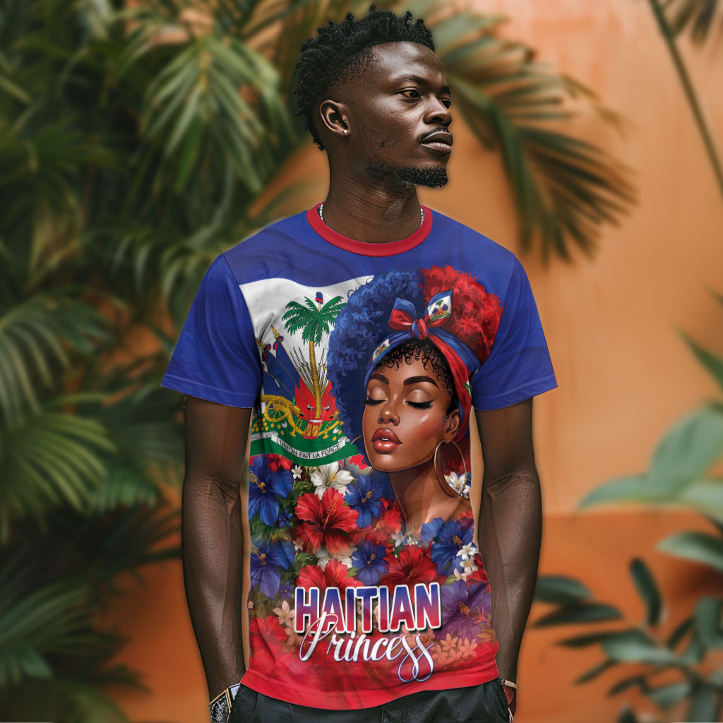 Haitian Princess T shirt Cultural Pride Floral Art