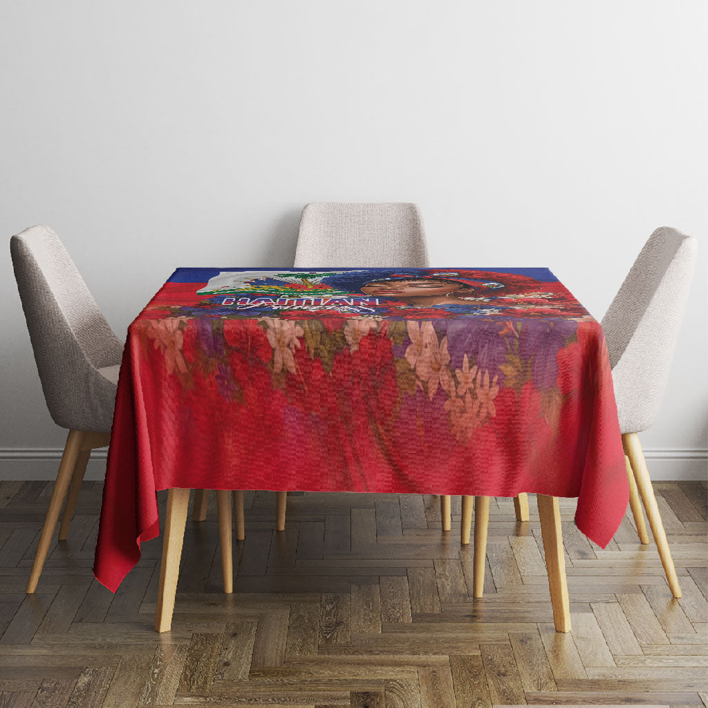 Haitian Princess Tablecloth Cultural Pride Floral Art