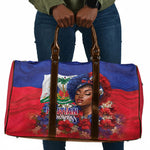 Haitian Princess Travel Bag Cultural Pride Floral Art