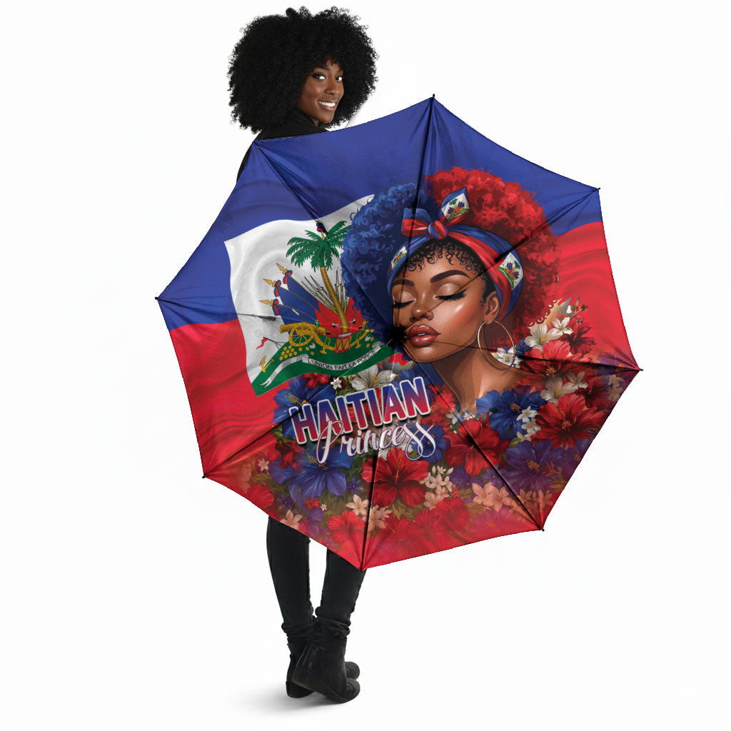 Haitian Princess Umbrella Cultural Pride Floral Art