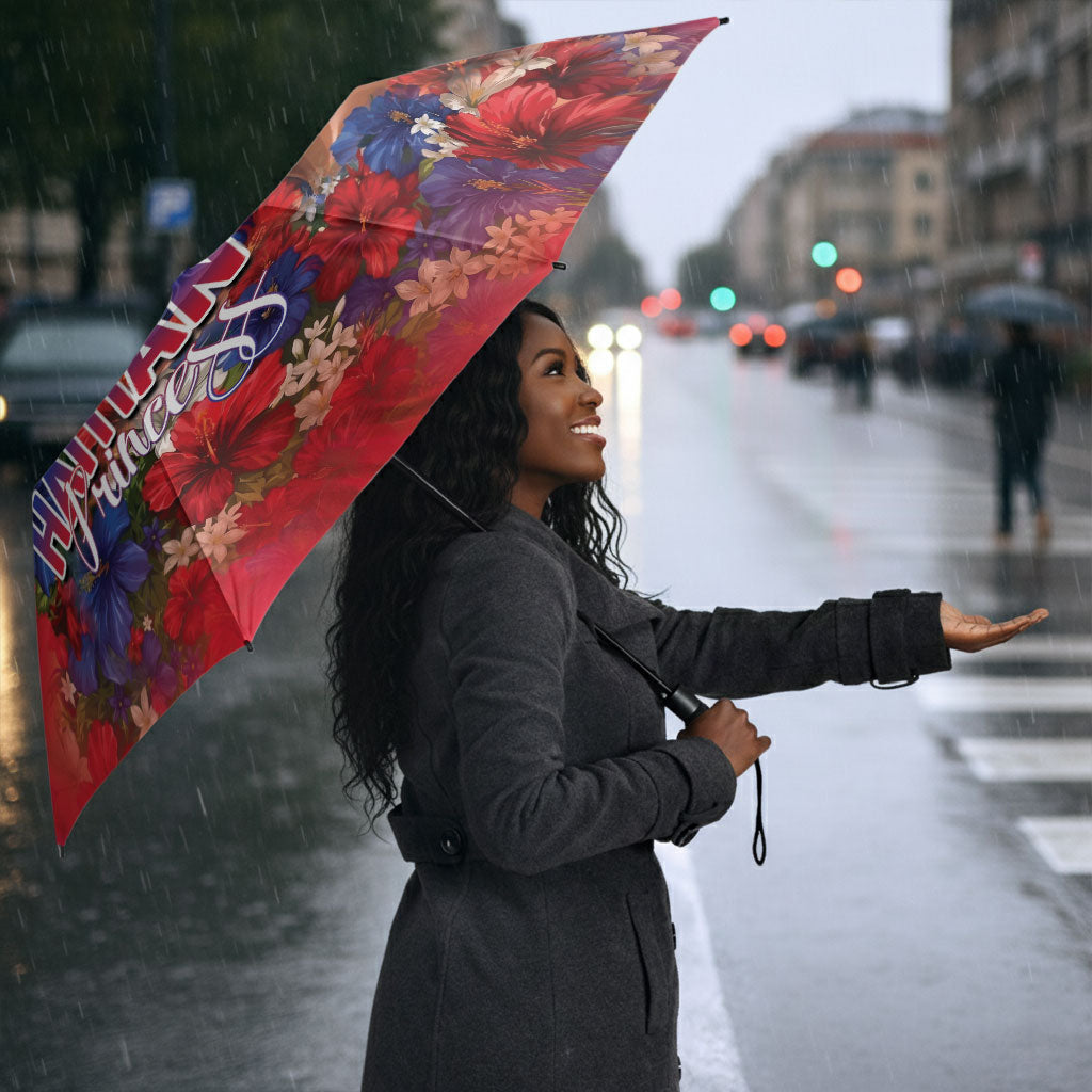 Haitian Princess Umbrella Cultural Pride Floral Art