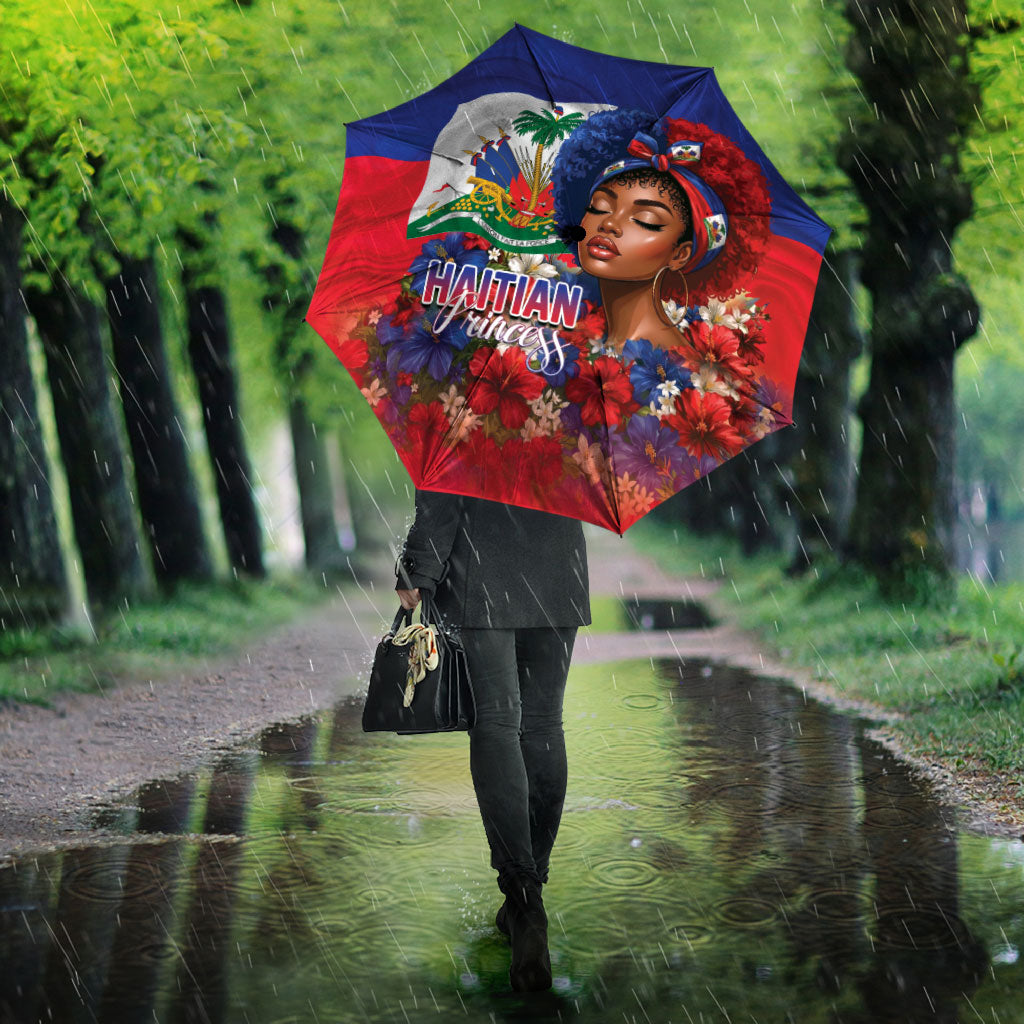 Haitian Princess Umbrella Cultural Pride Floral Art