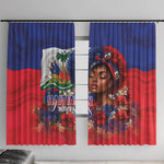 Haitian Princess Window Curtain Cultural Pride Floral Art